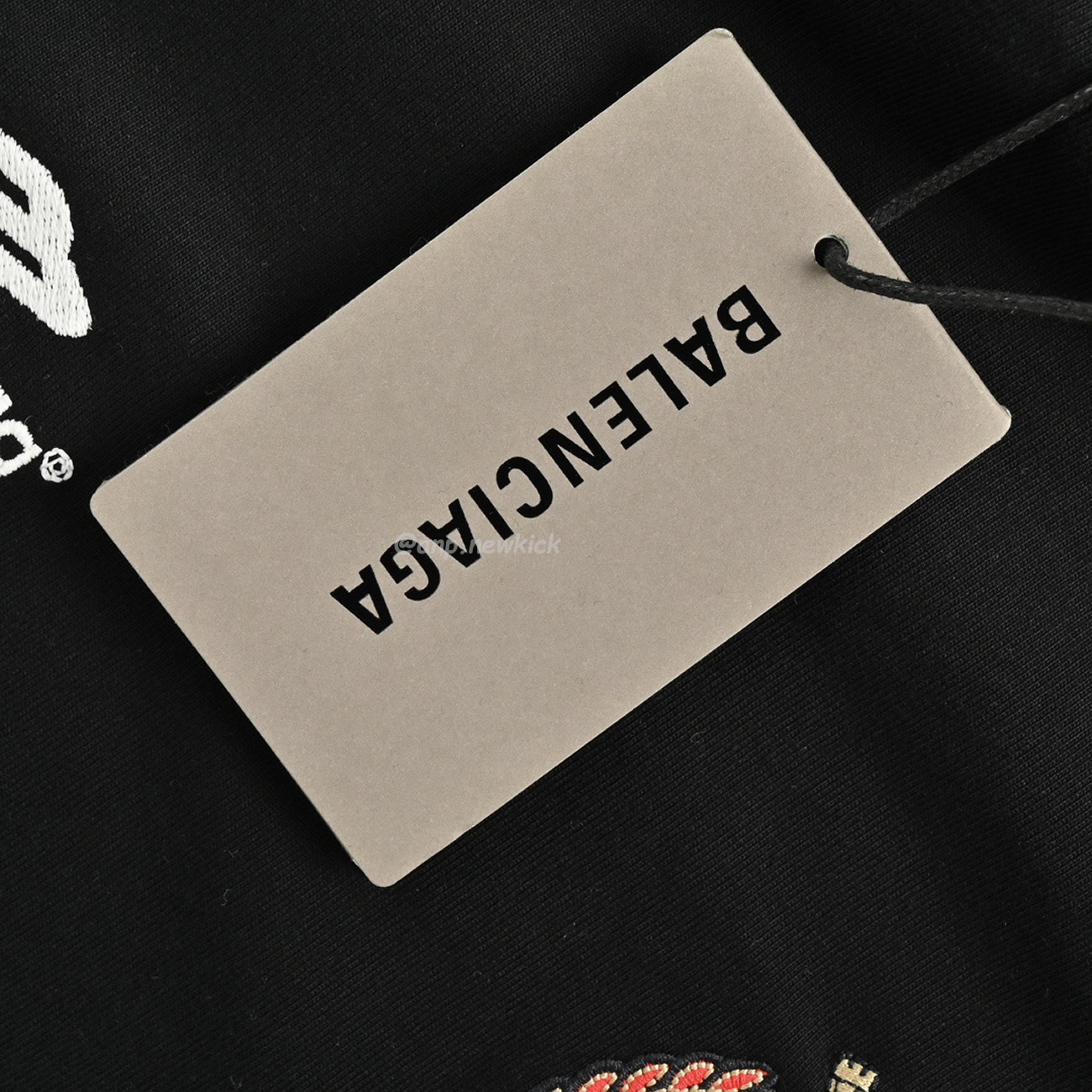 Balenciaga Black Soccer Long Sleeve Jersey T Shirt (3) - www.newkick.vip